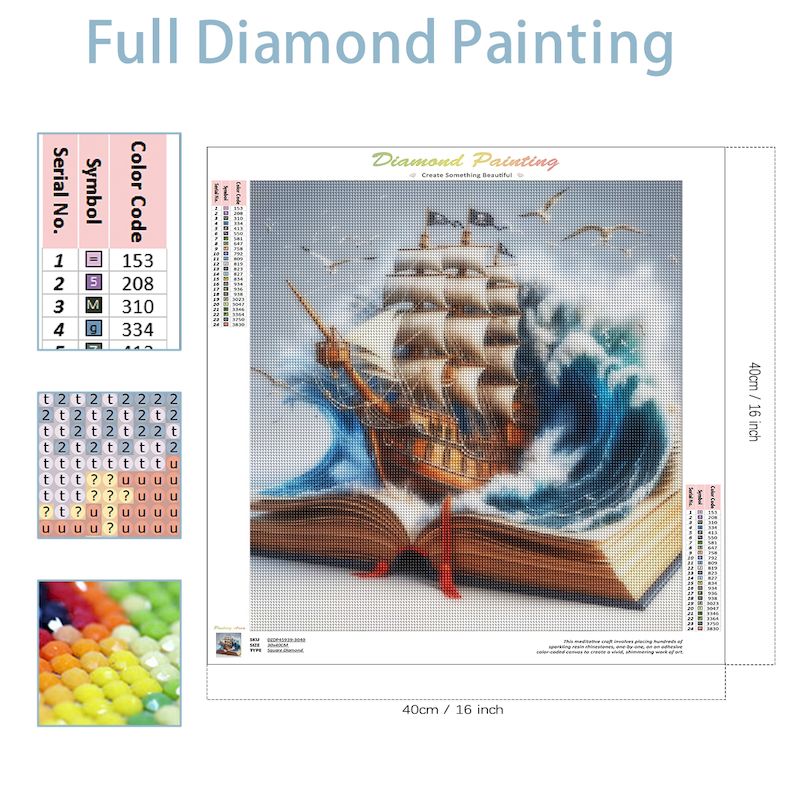 SDOYUNO Diy Diamond Mosaic Boo - Resin Art Wallpaper ulasan dan harga