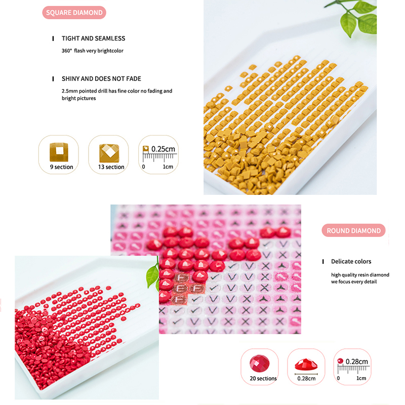 SDOYUNO Diy Diamond Mosaic Boo - Resin Art Wallpaper ulasan dan harga