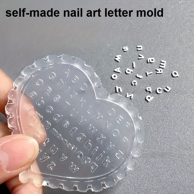 1pc Self-Made Nail Art Letter  - Resin Art Alphabet ulasan dan harga