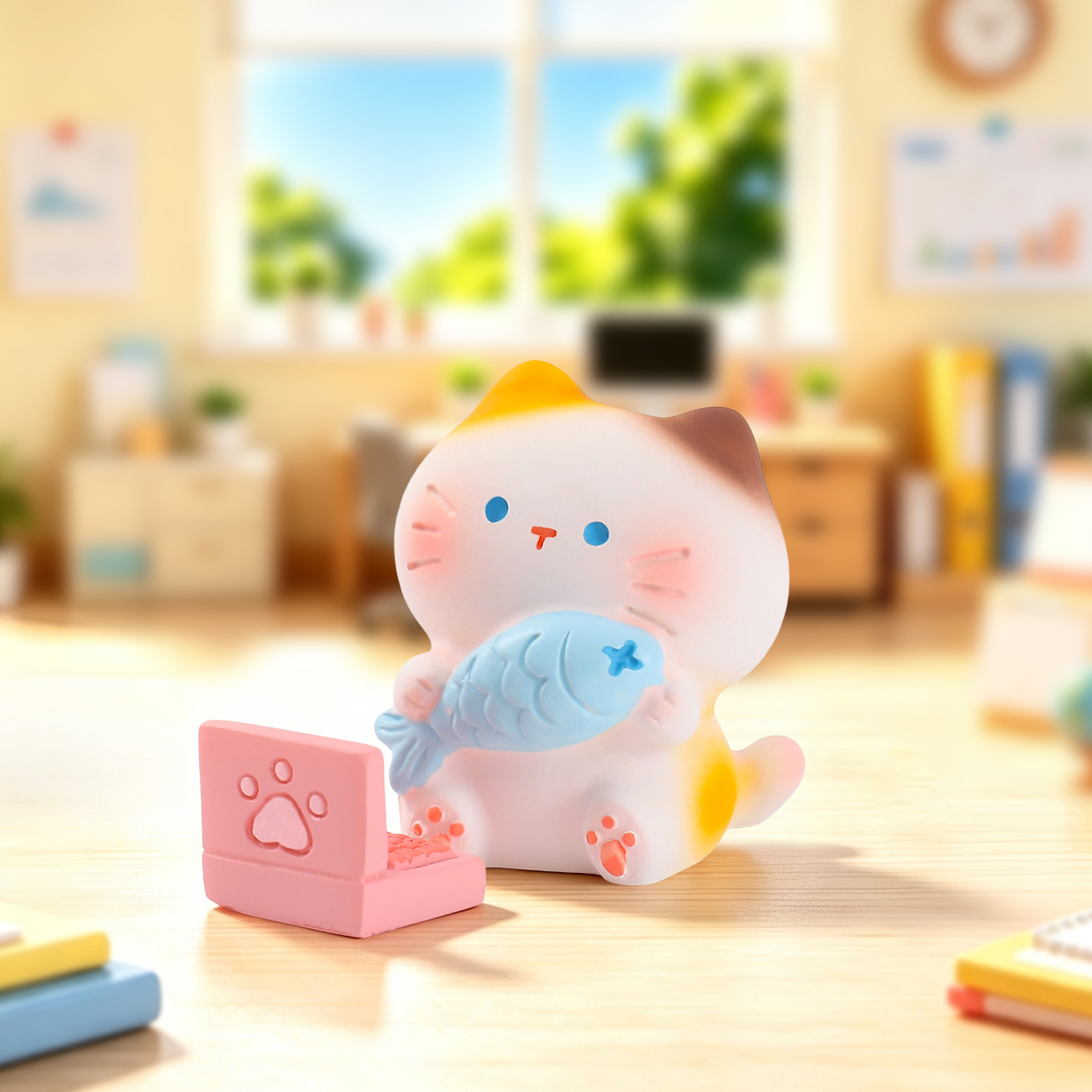 Working Kitten Resin Blind Box - Resin Art Case ulasan dan harga