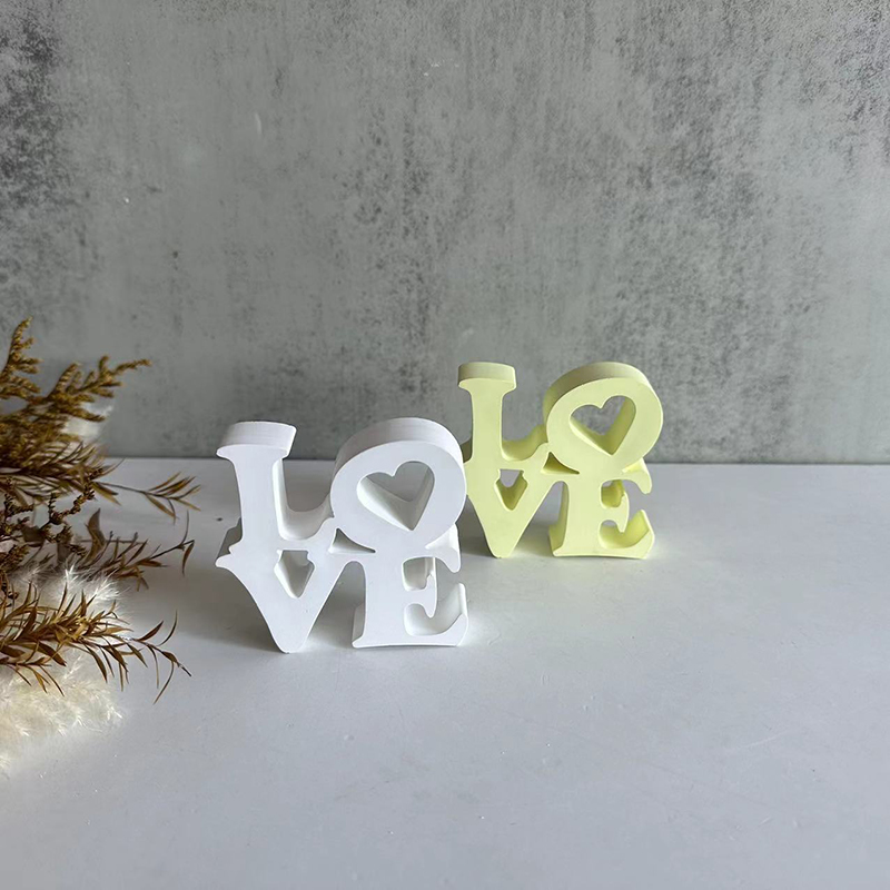 Letter LOVE Silicone Mold DIY  - Resin Art Alphabet ulasan dan harga