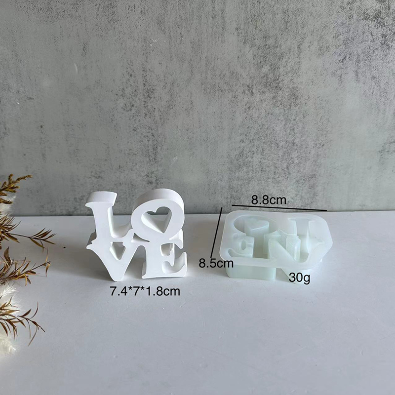 Letter LOVE Silicone Mold DIY  - Resin Art Alphabet ulasan dan harga
