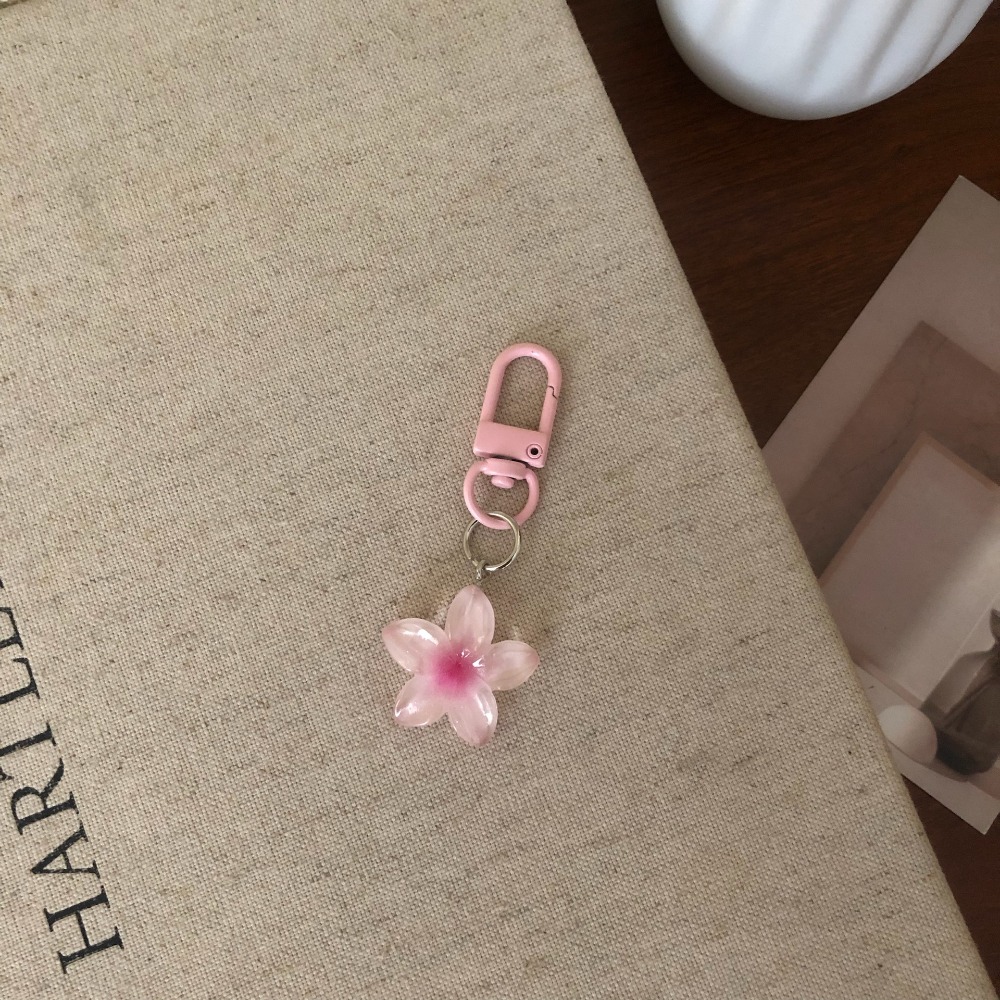 Cute Sweet Colorful Flower Key - Resin Art Alphabet ulasan dan harga