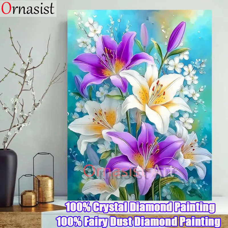 Full Crystal Diamond Mosaic Ar - Resin Art Wallpaper ulasan dan harga