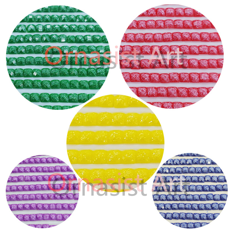 Full Crystal Diamond Mosaic Ar - Resin Art Wallpaper ulasan dan harga